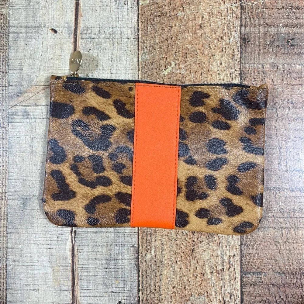 Ipsy Leopard Animal Print Cheetah Patterned Pink Makeup Cosmetic Bag Bundle
